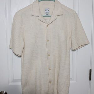 Zara Button Up Structured Shirt